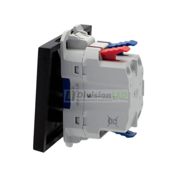 SIMON | 20000201-098 | CONMUTADOR PULSANTE 10AX 230V~ CON SISTEMA DE EMBORNAMIENTO RÁPIDO NEGRO MATE SIMON 270