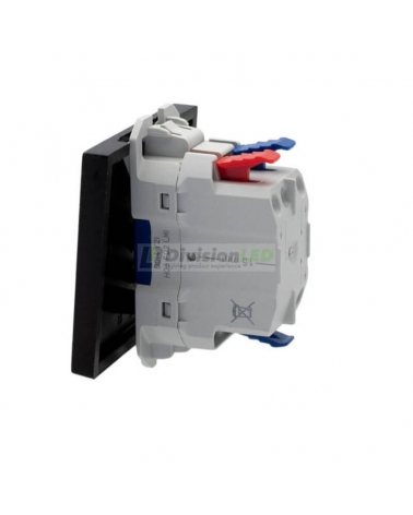 SIMON | 20000201-098 | CONMUTADOR PULSANTE 10AX 230V~ CON SISTEMA DE EMBORNAMIENTO RÁPIDO NEGRO MATE SIMON 270