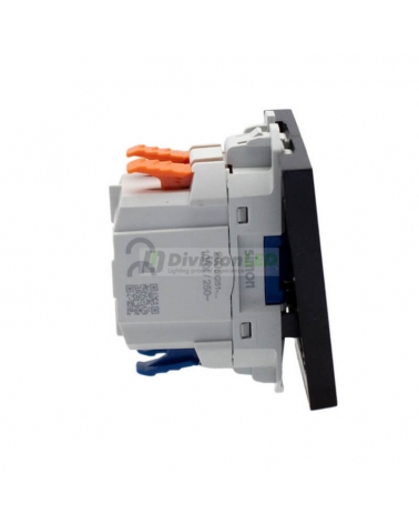 SIMON 20000251-098 Cruzamiento pulsante 10AX negro mate SIMON 270