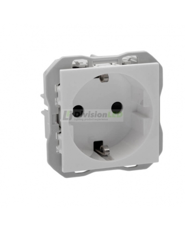 SIMON 20000432-090 Base de enchufe schuko con embornamiento por tornillo blanco SIMON 270
