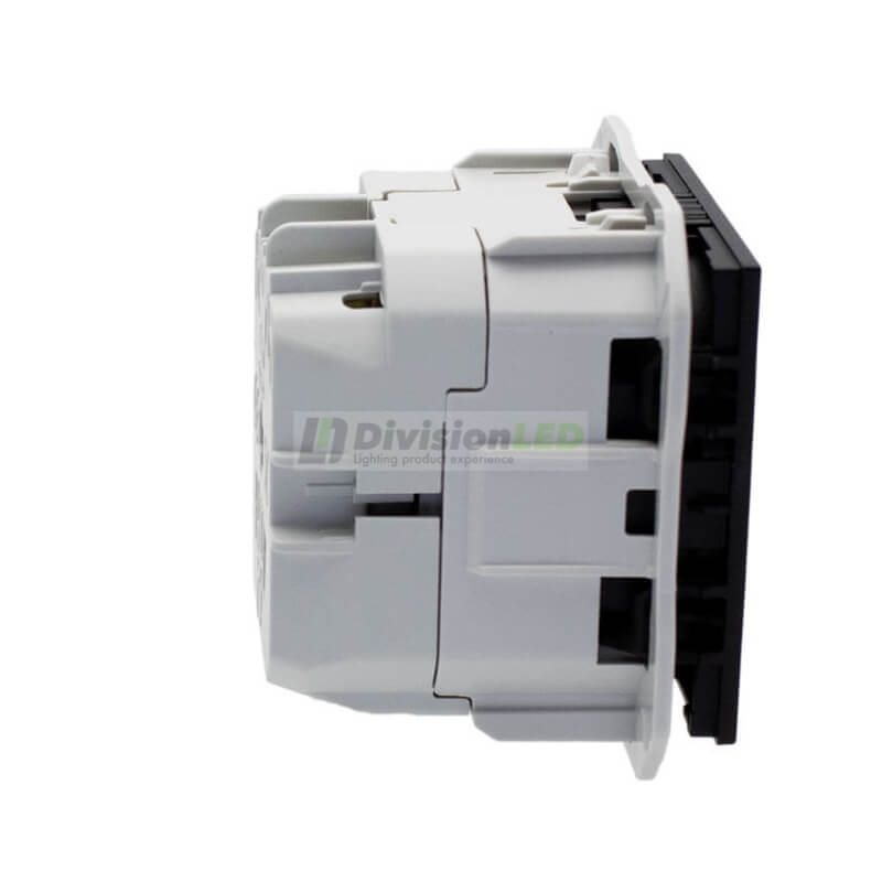 SIMON 20000432-098 Base de enchufe schuko con embornamiento por tornillo negro mate SIMON 270