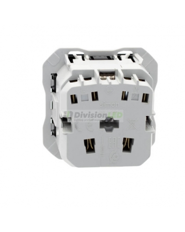 SIMON 20000432-098 Base de enchufe schuko con embornamiento por tornillo negro mate SIMON 270