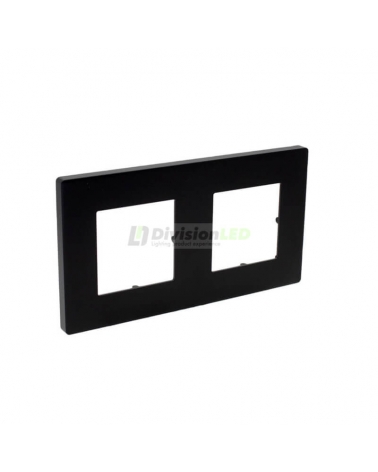SIMON 27000620-098 Marco estética icon con 2 elementos negro mate SIMON 270
