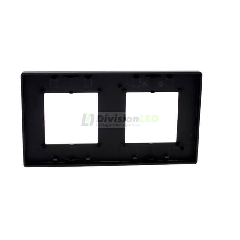 SIMON 27000620-098 Marco estética icon con 2 elementos negro mate SIMON 270