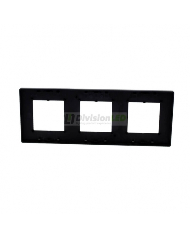 SIMON 27000630-098 Marco estética icon con 3 elementos negro mate SIMON 270