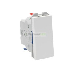 SIMON 20001101-090 Interruptor pulsante 10AX con módulo estrecho blanco SIMON 270