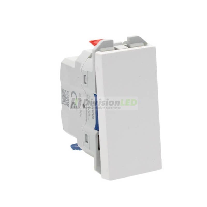 SIMON 20001101-090 Interruptor pulsante 10AX con módulo estrecho blanco SIMON 270