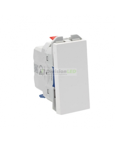 SIMON 20001101-090 Interruptor pulsante 10AX con módulo estrecho blanco SIMON 270