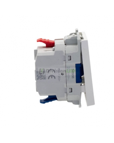 SIMON 20001101-090 Interruptor pulsante 10AX con módulo estrecho blanco SIMON 270