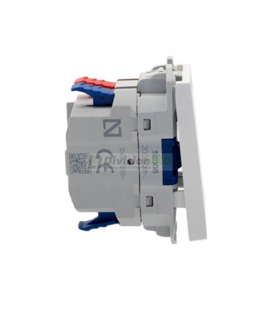 SIMON 20001201-090 Conmutador pulsante 10AX con módulo estrecho blanco SIMON 270