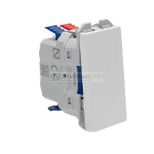 SIMON 20001201-090 Conmutador pulsante 10AX con módulo estrecho blanco SIMON 270