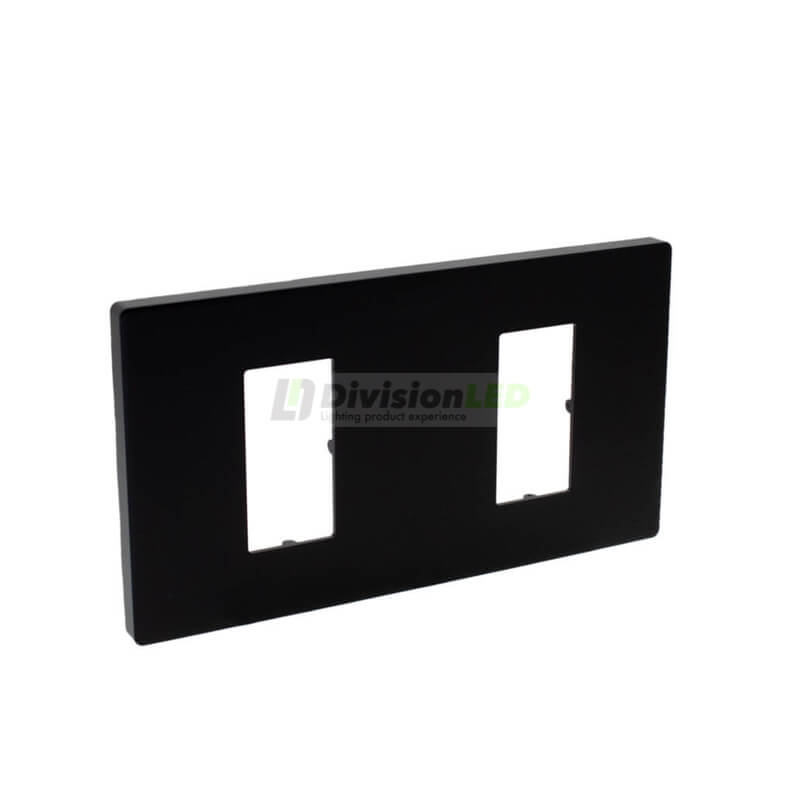 SIMON 27101620-098 Marco mínimo con 2 elementos negro mate SIMON 270