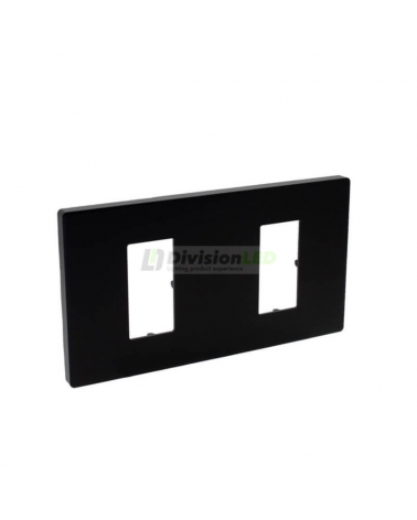 SIMON 27101620-098 Marco mínimo con 2 elementos negro mate SIMON 270