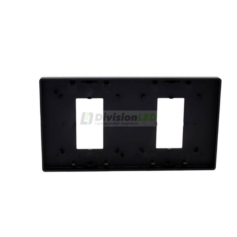 SIMON 27101620-098 Marco mínimo con 2 elementos negro mate SIMON 270