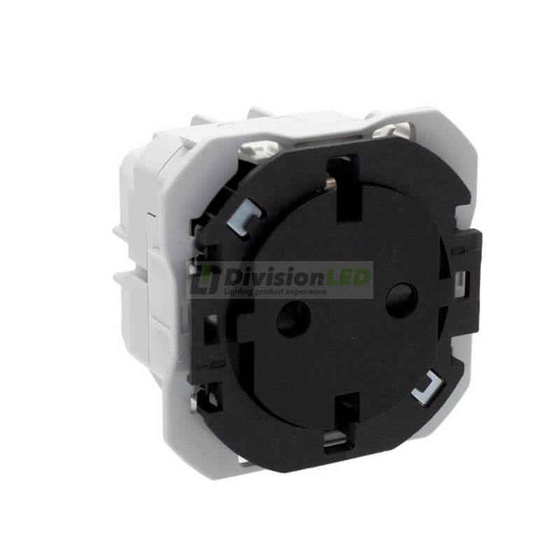 SIMON 20000434-098 Base de enchufe Clean schuko negro mate SIMON 270