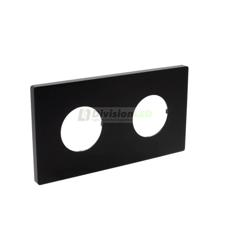 SIMON 27110620-098 Marco mínimo para enchufes con 2 elementos negro mate SIMON 270