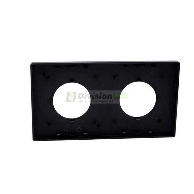 SIMON 27110620-098 Marco mínimo para enchufes con 2 elementos negro mate SIMON 270