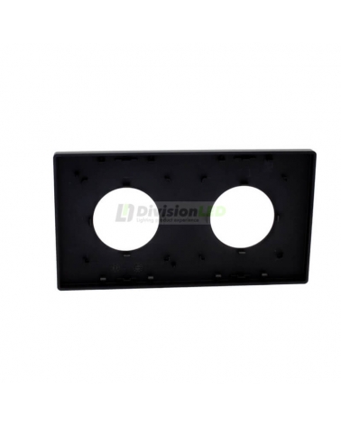 SIMON 27110620-098 Marco mínimo para enchufes con 2 elementos negro mate SIMON 270