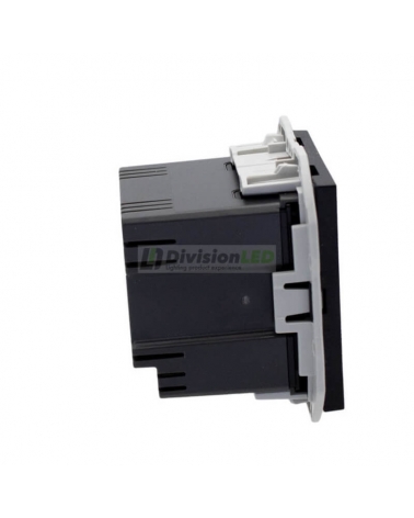 SIMON 20000096-098 Cargador USB doble 2,1A tipo A+A negro mate SIMON 270