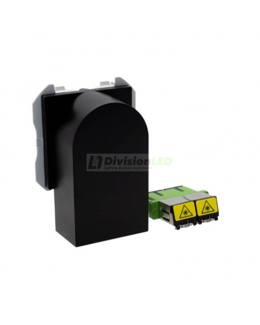 SIMON 20000546-098 Toma fibra óptica doble negro mate SIMON 270