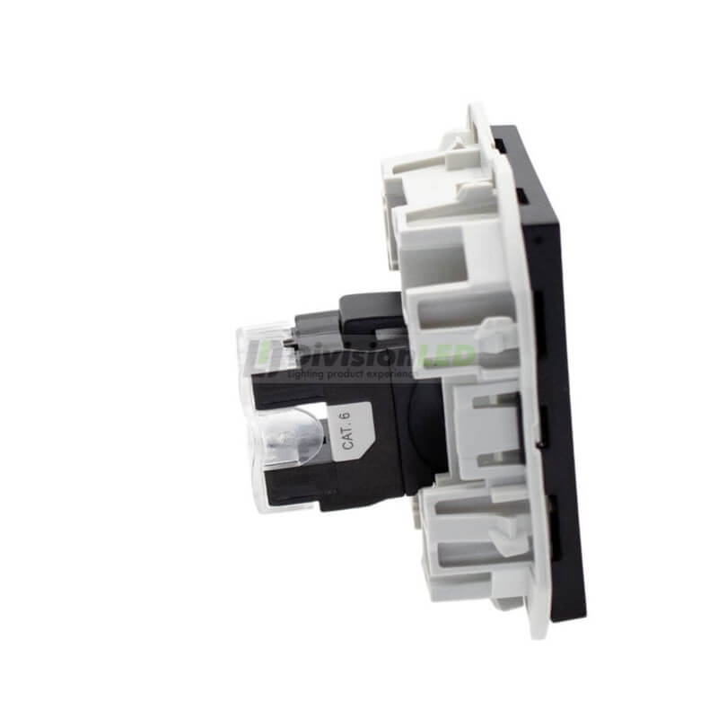 SIMON 20000187-098 Tapa RJ45 con conector negro mate SIMON 270