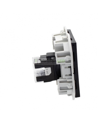 SIMON 20000187-098 Tapa RJ45 con conector negro mate SIMON 270