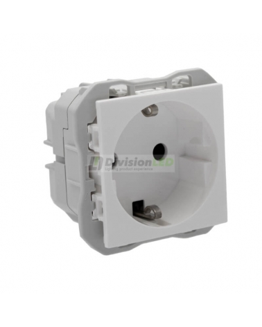 SIMON 20000472-090 Base de enchufe schuko con embornamiento rápido blanco SIMON 270