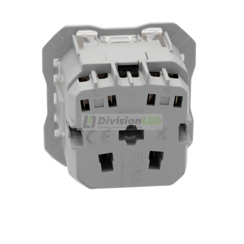 SIMON 20000472-090 Base de enchufe schuko con embornamiento rápido blanco SIMON 270