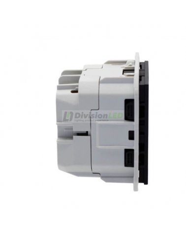 SIMON 20000472-098 Base de enchufe schuko con embornamiento rápido negro mate SIMON 270