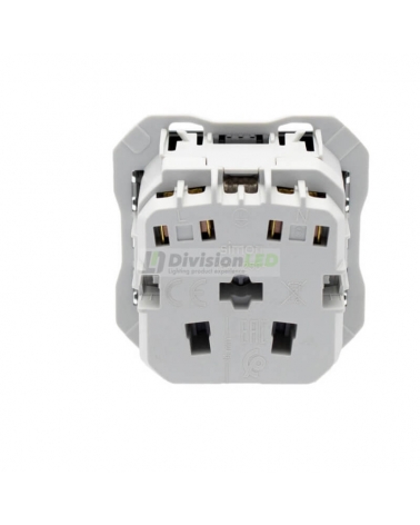 SIMON 20000472-098 Base de enchufe schuko con embornamiento rápido negro mate SIMON 270