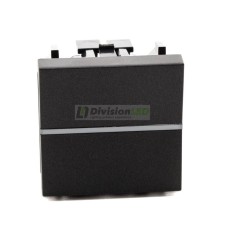 Pulsador liso Niessen Zenit N2204.7 AN modulo ancho antracita