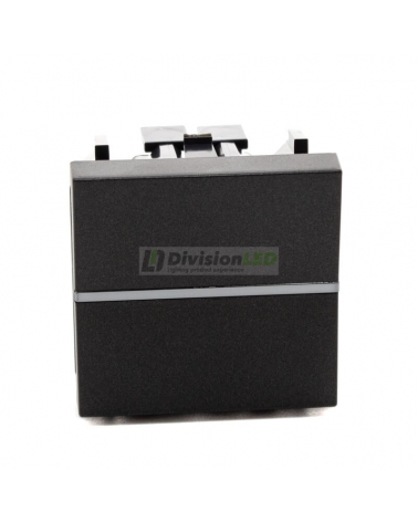 Pulsador liso Niessen Zenit N2204.7 AN modulo ancho antracita