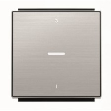 NIESSEN SKY 8501.4 AI Tecla interruptor bipolar con visor acero inoxidable antihuella