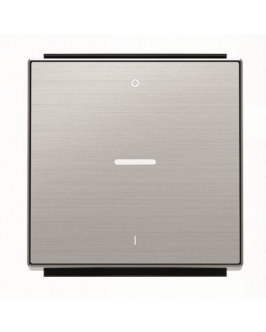 NIESSEN SKY 8501.4 AI Tecla interruptor bipolar con visor acero inoxidable antihuella
