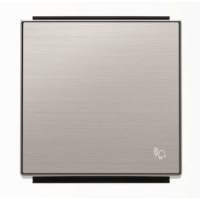 NIESSEN SKY 8504 AI Tecla pulsador con símbolo timbre acero inoxidable antihuella