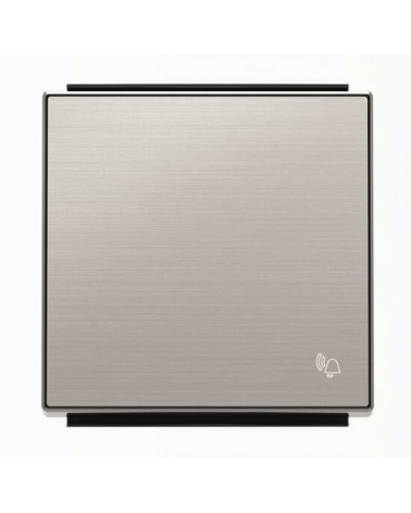 NIESSEN SKY 8504 AI Tecla pulsador con símbolo timbre acero inoxidable antihuella