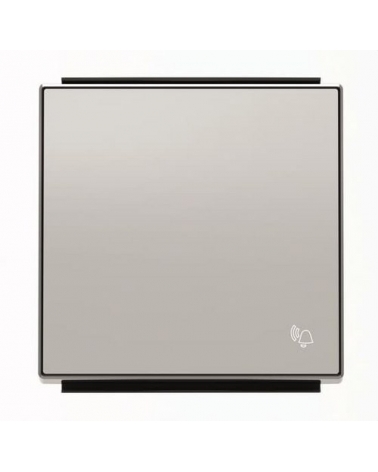 NIESSEN SKY 8504 PL Tecla pulsador con símbolo timbre plata