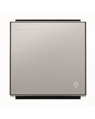 NIESSEN SKY 8504.2 AI Tecla pulsador con símbolo luz acero inoxidable antihuella