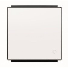 NIESSEN SKY 8504.2 BL Tecla pulsador con símbolo luz blanco