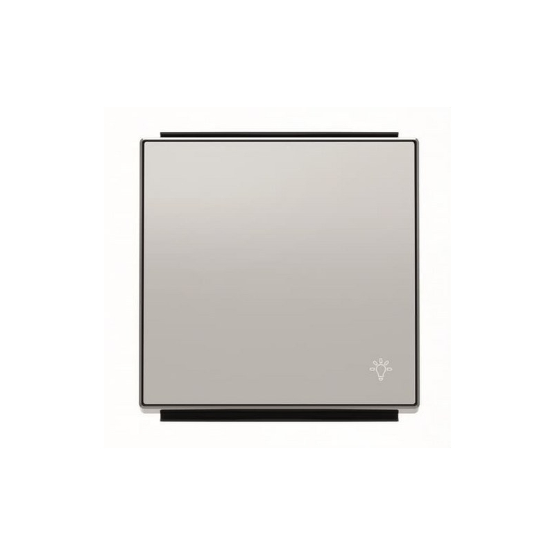 NIESSEN SKY 8504.2 PL Tecla pulsador con símbolo luz plata