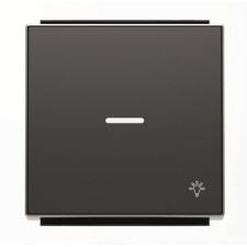 NIESSEN SKY 8504.4 NS Tecla pulsador con visor y símbolo luz negro soft