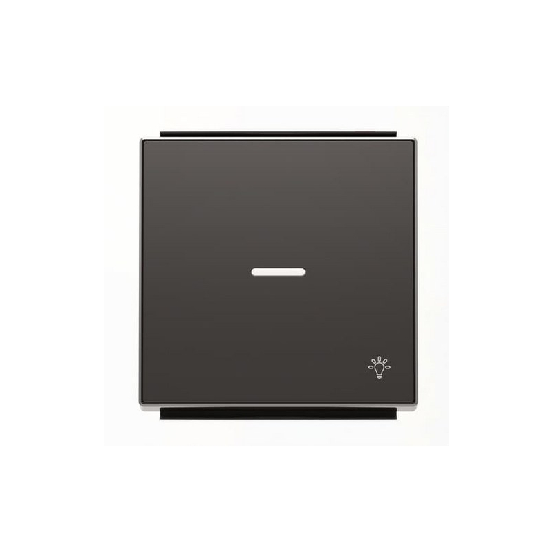 NIESSEN SKY 8504.4 NS Tecla pulsador con visor y símbolo luz negro soft