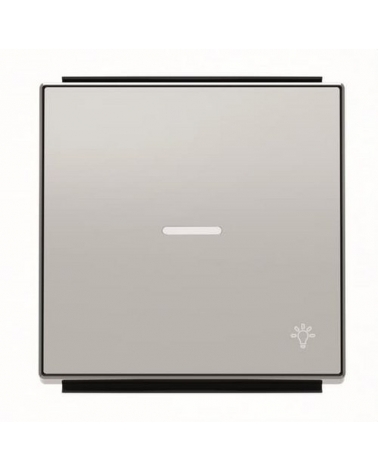 NIESSEN SKY 8504.4 PL Tecla pulsador con visor y símbolo luz plata