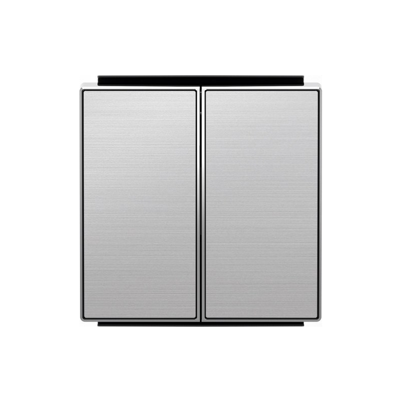 NIESSEN SKY 8511 AI Tecla doble interruptor conmutador acero inoxidable antihuella