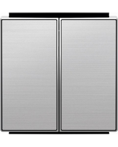 NIESSEN SKY 8511 AI Tecla doble interruptor conmutador acero inoxidable antihuella