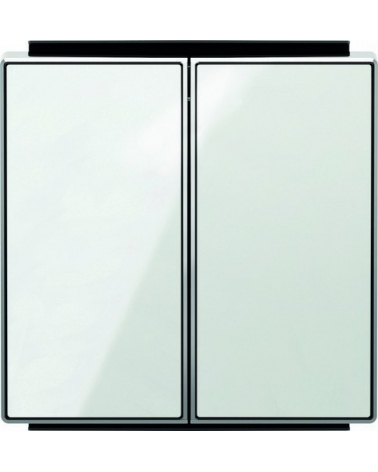 NIESSEN SKY 8511 CB Tecla doble interruptor conmutador cristal blanco