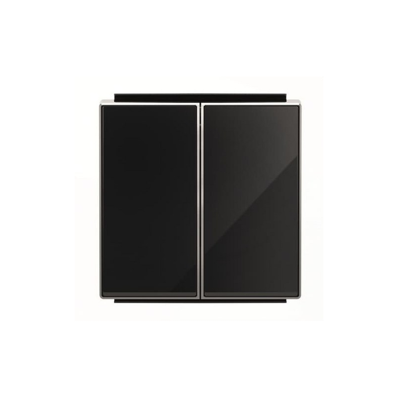 NIESSEN SKY 8511 CN Tecla doble interruptor conmutador cristal negro