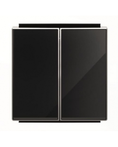 NIESSEN SKY 8511 CN Tecla doble interruptor conmutador cristal negro