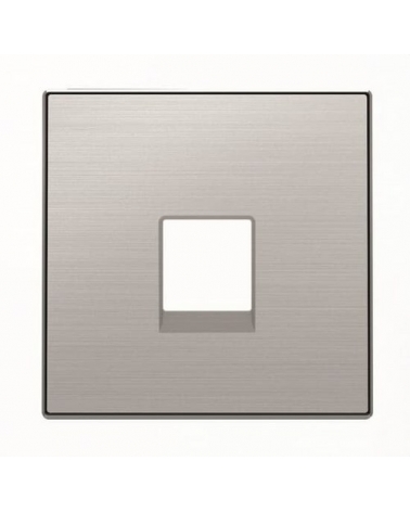 NIESSEN SKY 8517 AI Tapa toma de teléfono/informática acero inoxidable antihuella