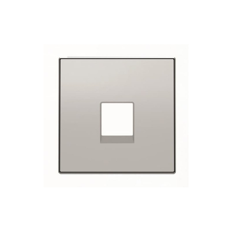 NIESSEN SKY 8517 PL Tapa toma de teléfono/informática plata